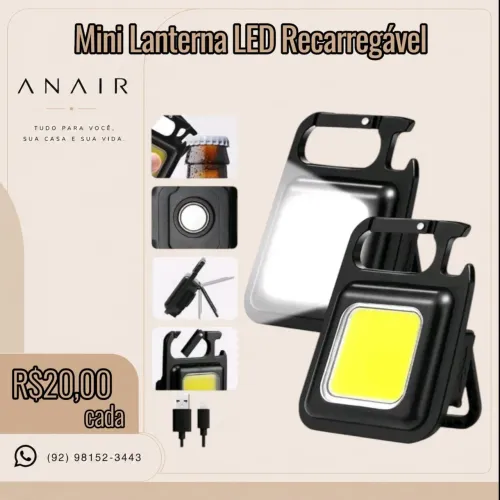Mini Lanterna Led Recarregável