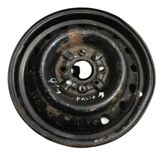 Roda Ferro Aro 13 Fiat Siena Fiorino Palio Uno 1.0 1997 1998 Preto