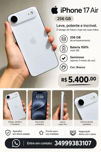 Vendo iPhone 17 Air 256GB