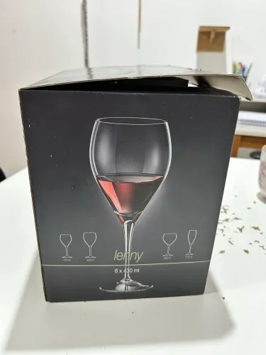 Taças (5) de vinho de cristal Lenny 430ml