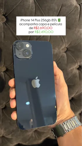 iPhone 14 Plus 256gb 85% Saúde de Bateria 