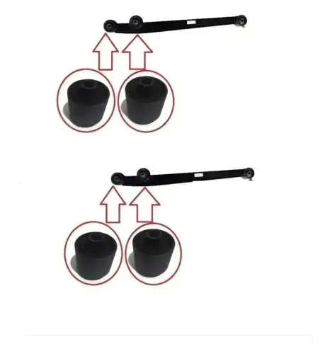02 Bucha Braço Bandeja Suspensão Traseira Chery New QQ