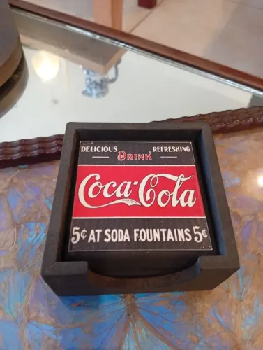 Porta copos da coca cola