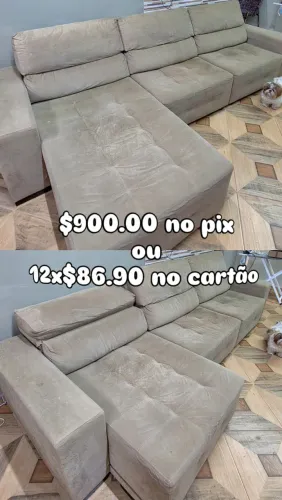 Sofá reclinavel e retrátil
