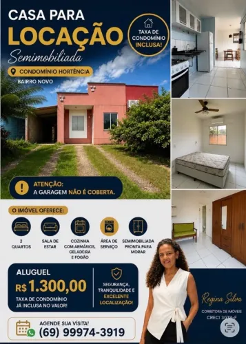 Locação de casa - Condomínio