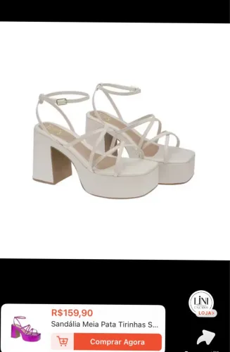 Salto branco 39/40