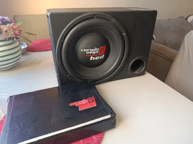 Subwoofer 12 polegadas + amplificador