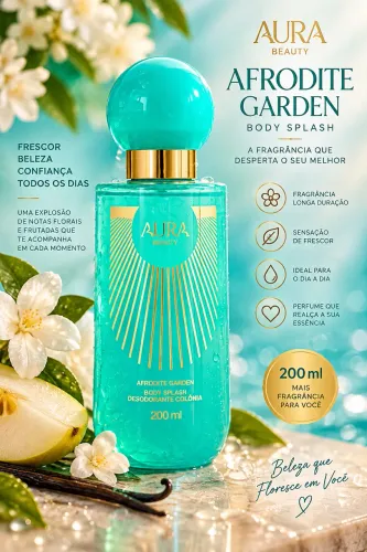 ? AFRODITE GARDEN Body Splash 200ml | Para Quem Ama Se Sentir Cheirosa