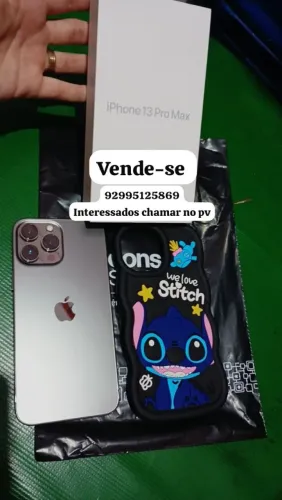 Vendo esse iPhone 13 Pro Max bateria 100% 6 mês de uso único dono direto da loja