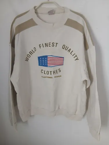 Moletom vintage anos 90 Lamarson cgc tamanho gg bege