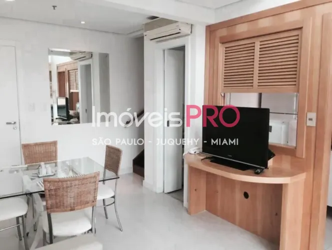 APARTAMENTO DUPLEX PARA LOCAÇÃO - MOEMA - 50 m² - MOBILIADO