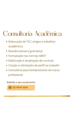 Consultoria Acadêmica