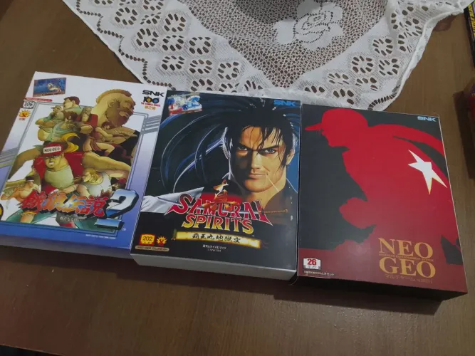 3 caixas neo geo mvs personalizadas 