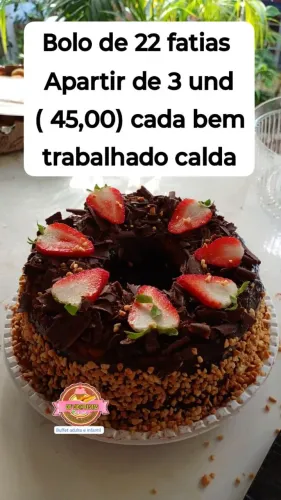Promoção de bolo para convidados e festas em geral