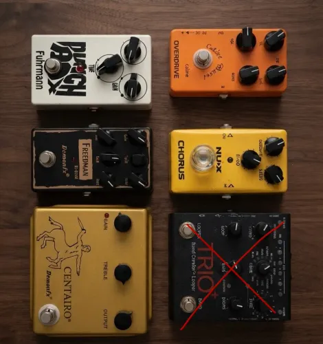 Lote fechado de Pedais de Guitarra - vários