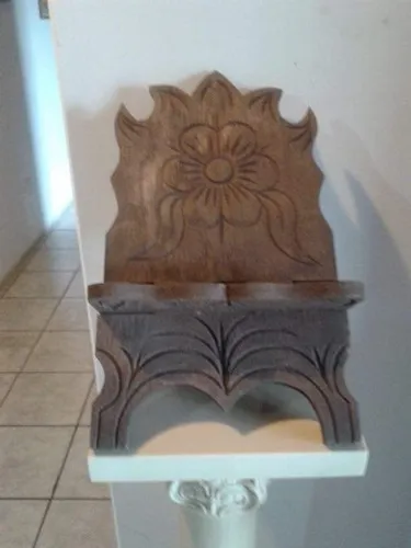 Porta bíblia e quadro jesus madeira lei entalhada 