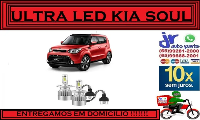Lampada Ultra LED (Baixa) Kia Soul 6000K 12V 24V