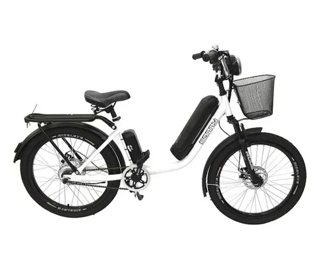 Bicicleta elétrica Sonny Bikelete com painel Branca