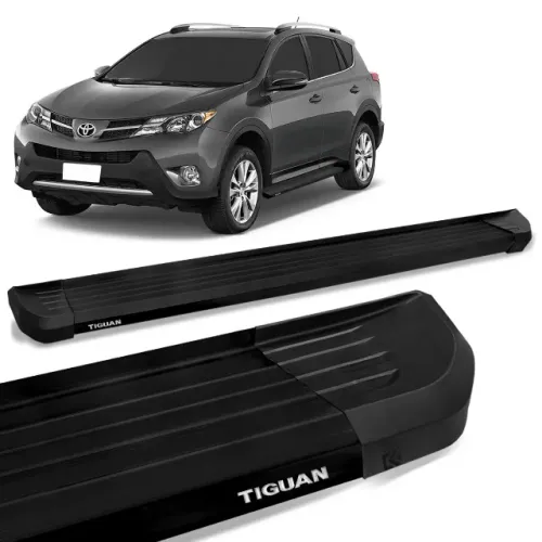 Estribo Toyota RAV4 2013 à 2016 - Alumínio Preto - CK366