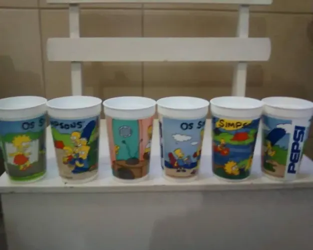 Relíquias copos Michael Jackson Simpson