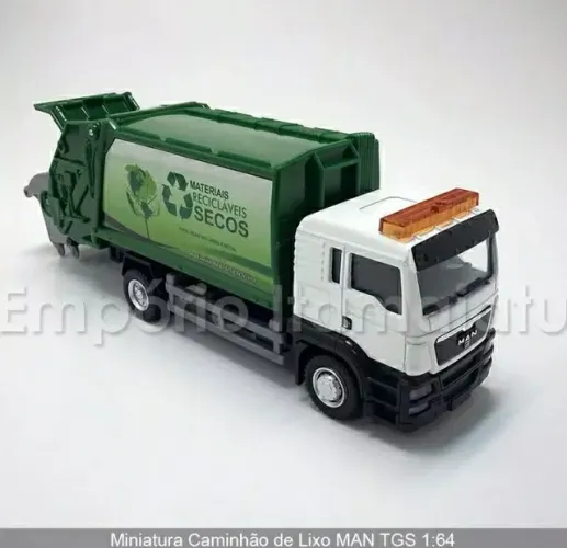MINIATURA CAMINHÃO MAN DE LIXO 1/43