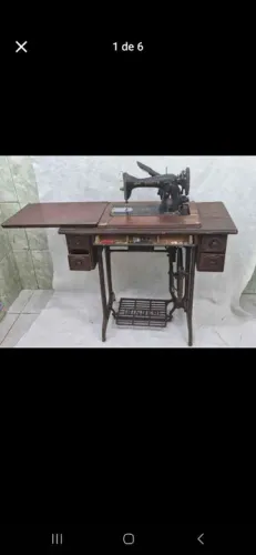 Maquina de Costura Singer raridade, motor + gabinete original