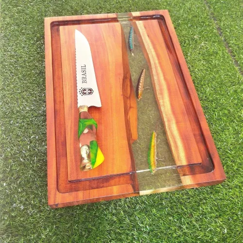 Tábua de churrasco personalizada modelo Pescador