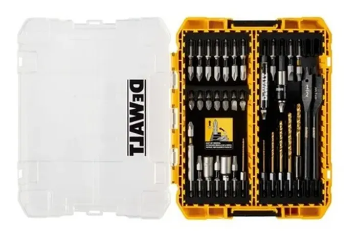 Kit De Bits E Brocas Soquetes Porta Bits Estojo Dewalt 35pcs