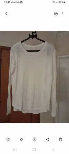 Camiseta branca de algodão Canal