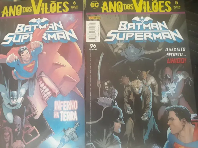 DC COMICS BATMAN SUPERMAN - Volumes 5 e 6  NOVO!!!