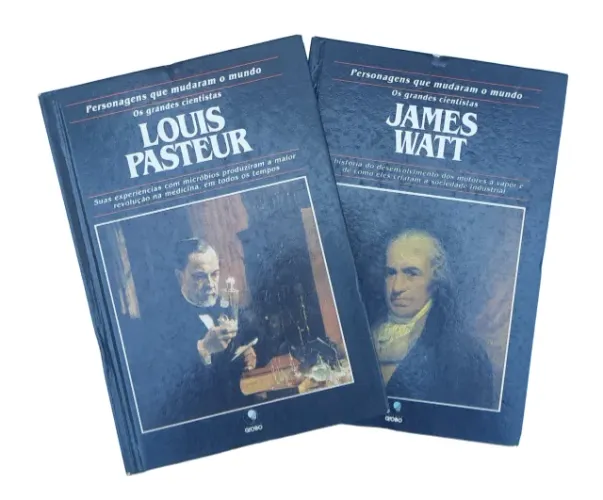 Kit 2 Livros | Personagens Que Mudaram O Mundo | Louis Pasteur & James Watt