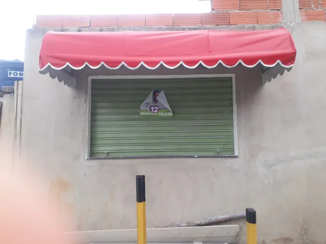 Toldo fixo em lona 