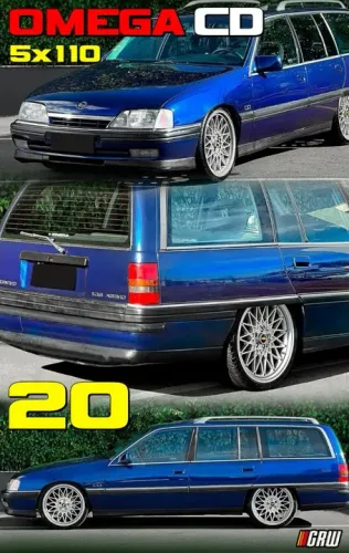 Roda aro 20 Chevrolet Omega Cd prata 5x110 jogo novo