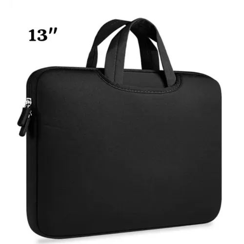Capa notebook com bolsos e alças acolchoada 13 Nova