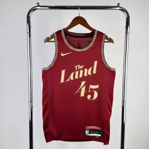 Regata NBA Cleveland Cavaliers Mitchell 45 Pronta Entrega