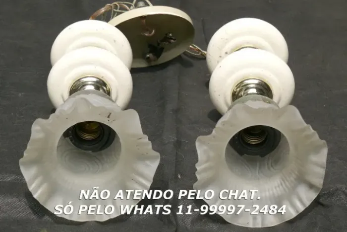 Luminária antiga LEIA o anúncio!