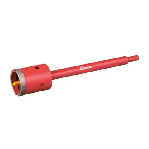 SERRA COPO CORTAG 45MM DIAMANTADA HASTE E PINO GUIA P/ALVENARIA
