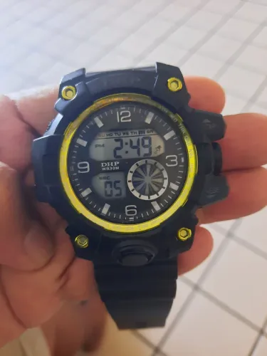 Relógio de pulso masculino tipo g-shock preto