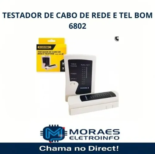 Testador de Cabo de rede e telefone Bomvink 