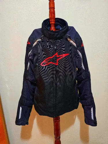 Jaqueta Alpinestars Stella Caladan WP Preto/Vermelho