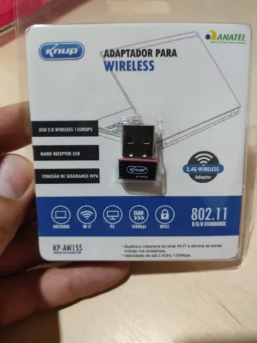 Adaptador wireless 2,4GHz (wi-fi) - Anápolis