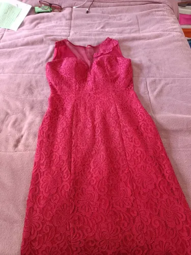Vestido de festa marsala 