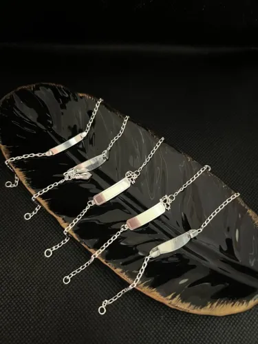 Pulseiras de prata infantil