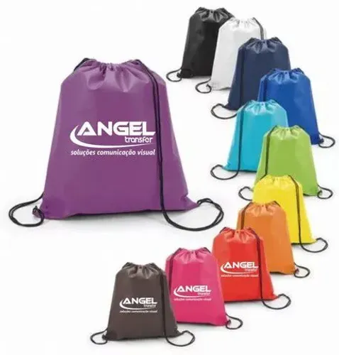 Mochilas Sacola Personalizadas - Diversas Cores
