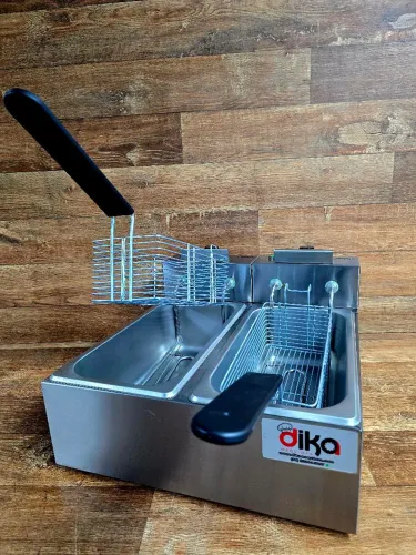 Fritadeira Elétrica Dupla Industrial 4 Litros Frita Rápido "Novas"