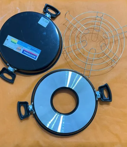 Churrasqueira Grill Antiaderente de Fogão 23 cm Alumínio Nacional