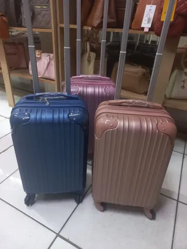 Malas de bordo fibra 4 rodinhas 360graus com zíper extensor e segredo