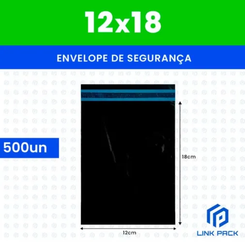 Kit 500 envelope de segurança