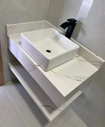 Lavatório porcelanato bancadas 