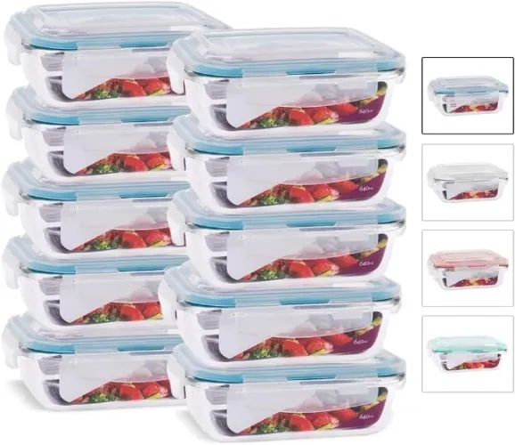Livre-se dos microplásticos - KIT 10 marmitas de vidro - Bom para agilizar o dia a dia